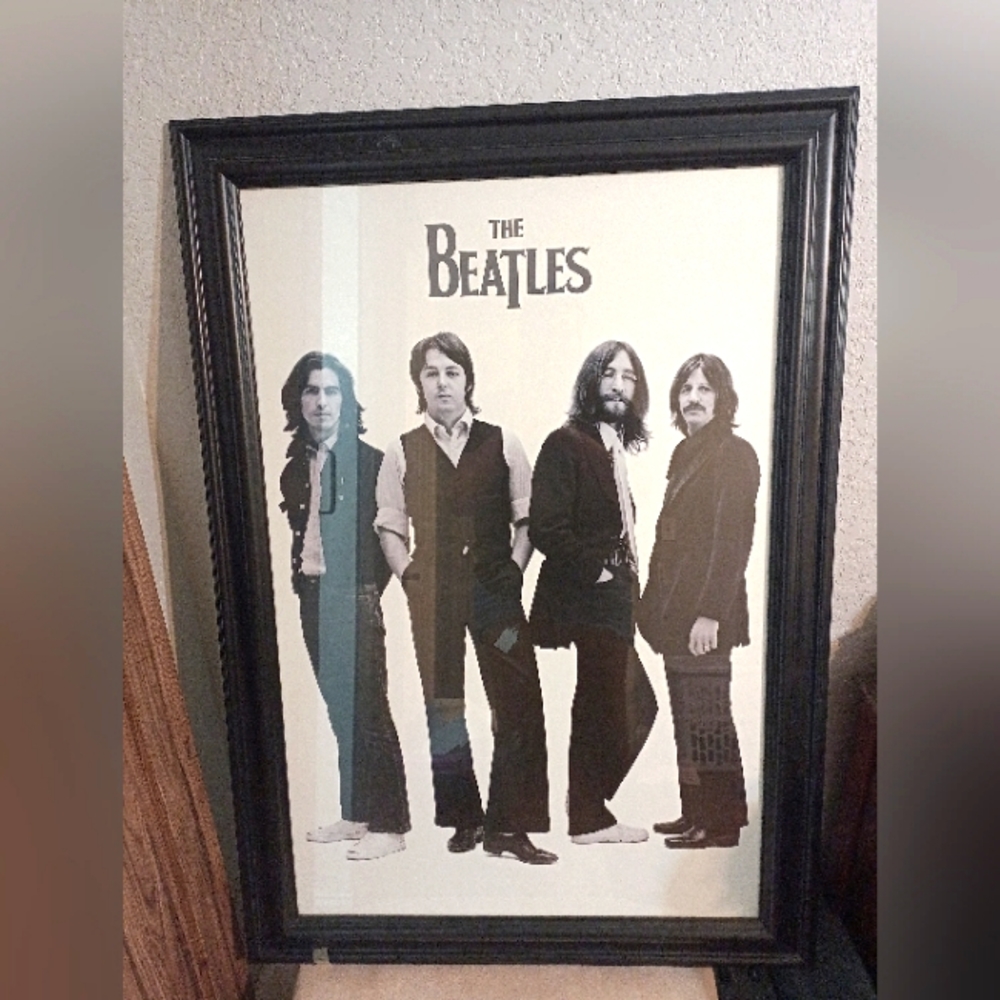 Framed Beatles Poster